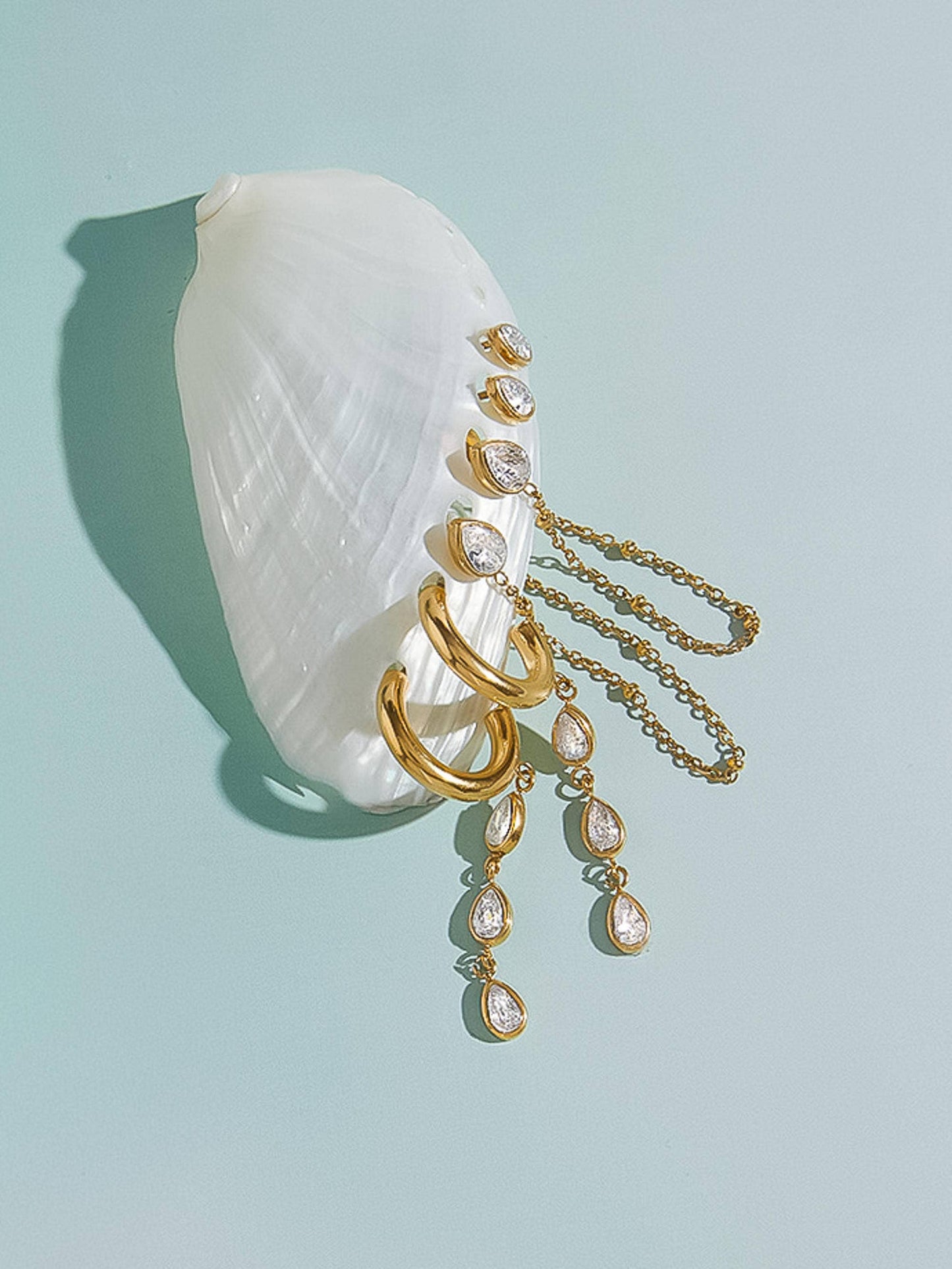 Finley Chain Drop Earring Sets