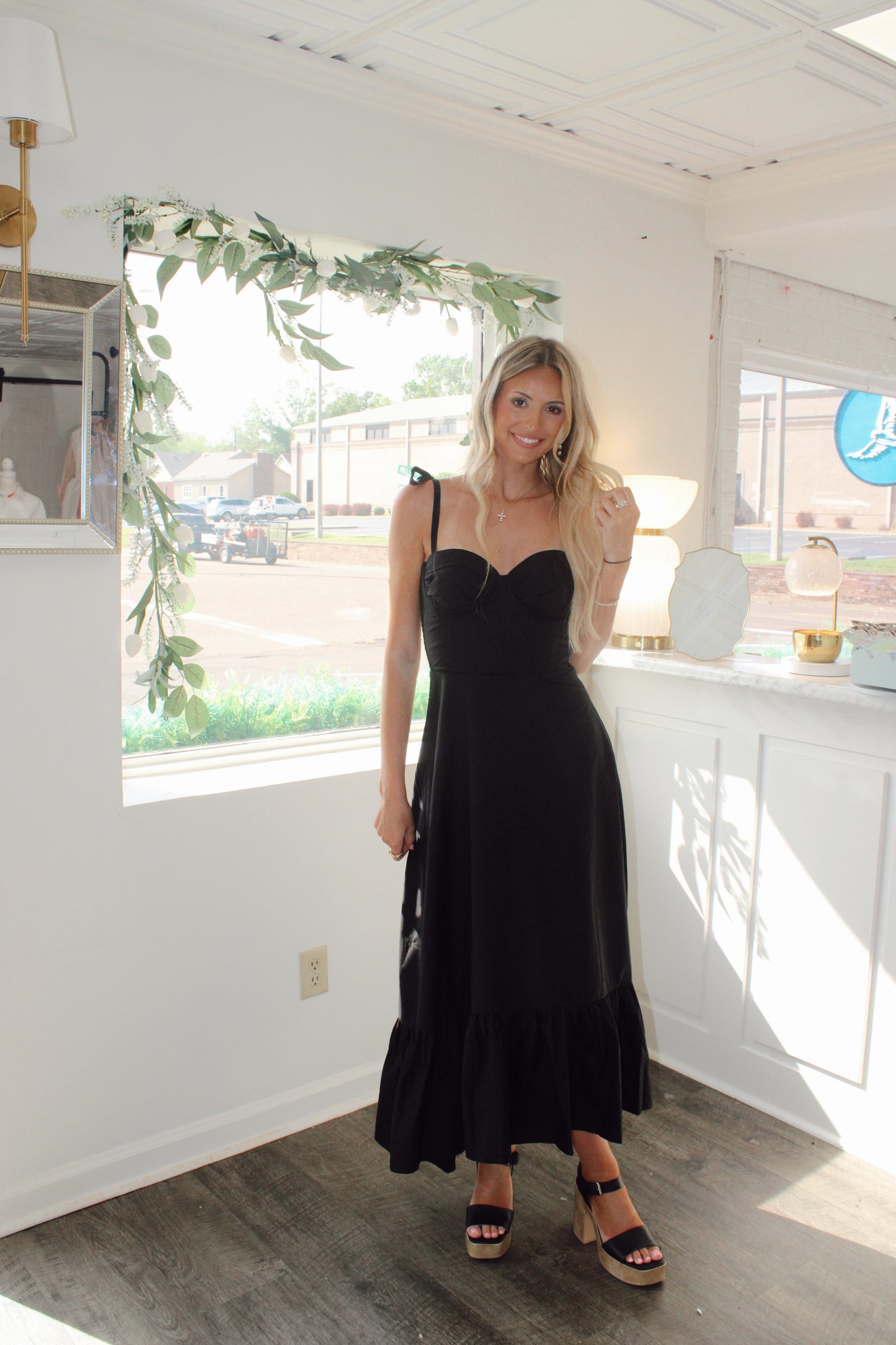 Lonnie Ruched Detail Maxi Dress