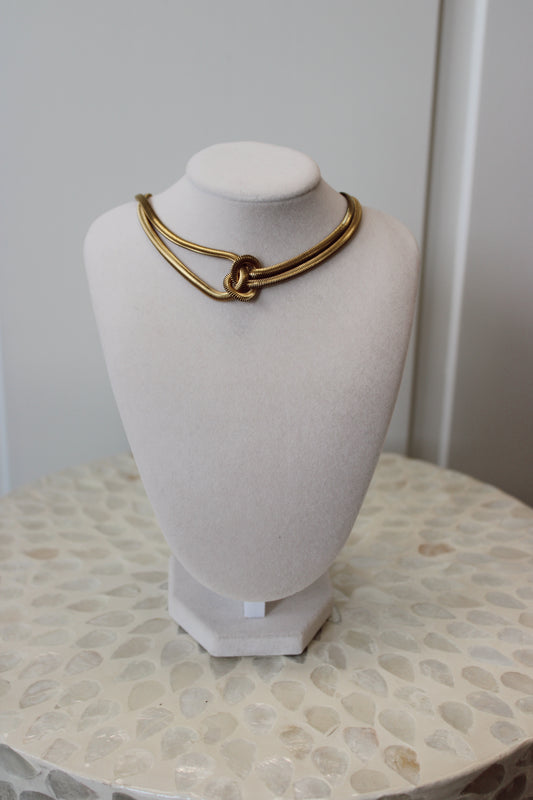Gold Knot Necklace