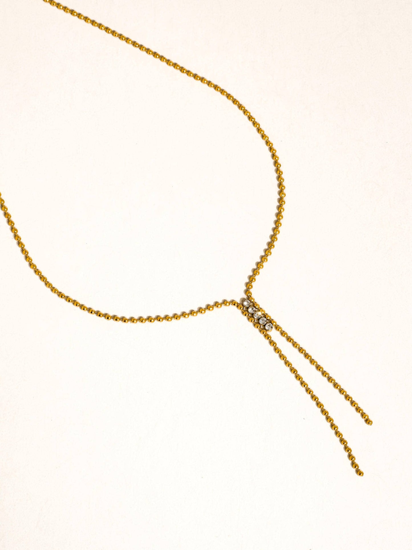 Lariat Beaded Gold Lariat Necklace