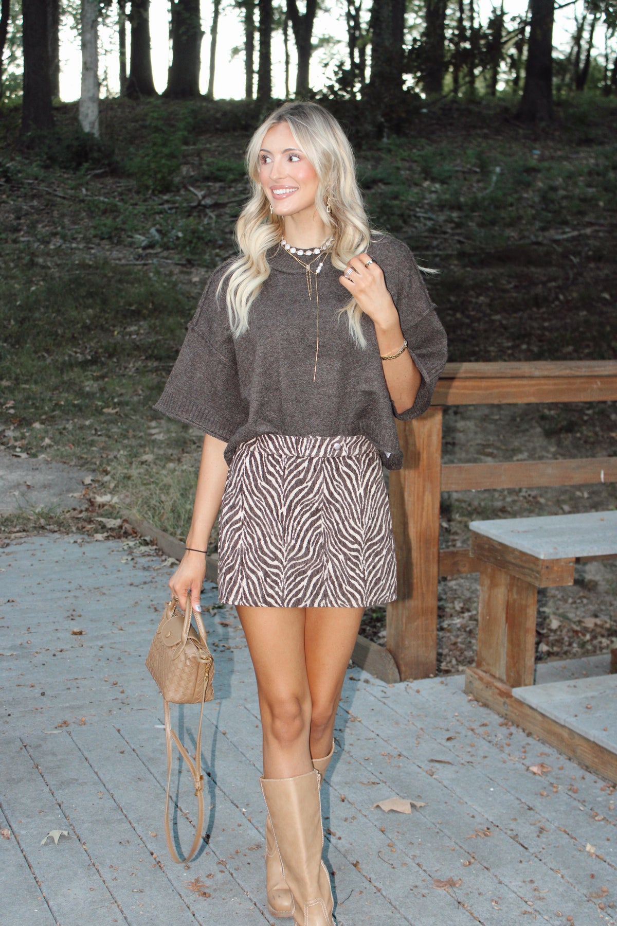 Riggs Mock Neck Sweater in Espresso