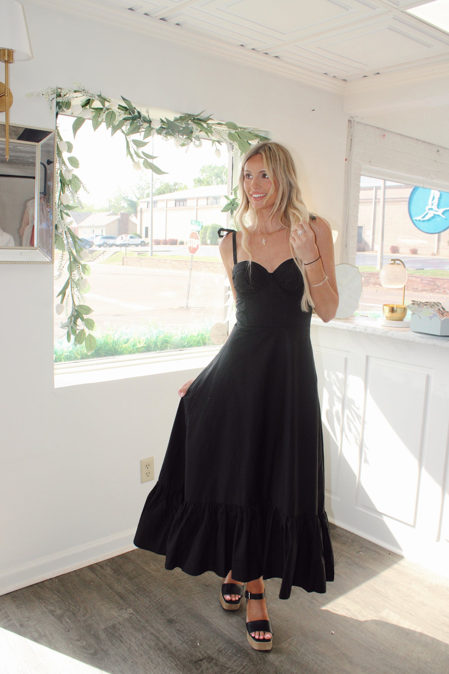 Lonnie Ruched Detail Maxi Dress