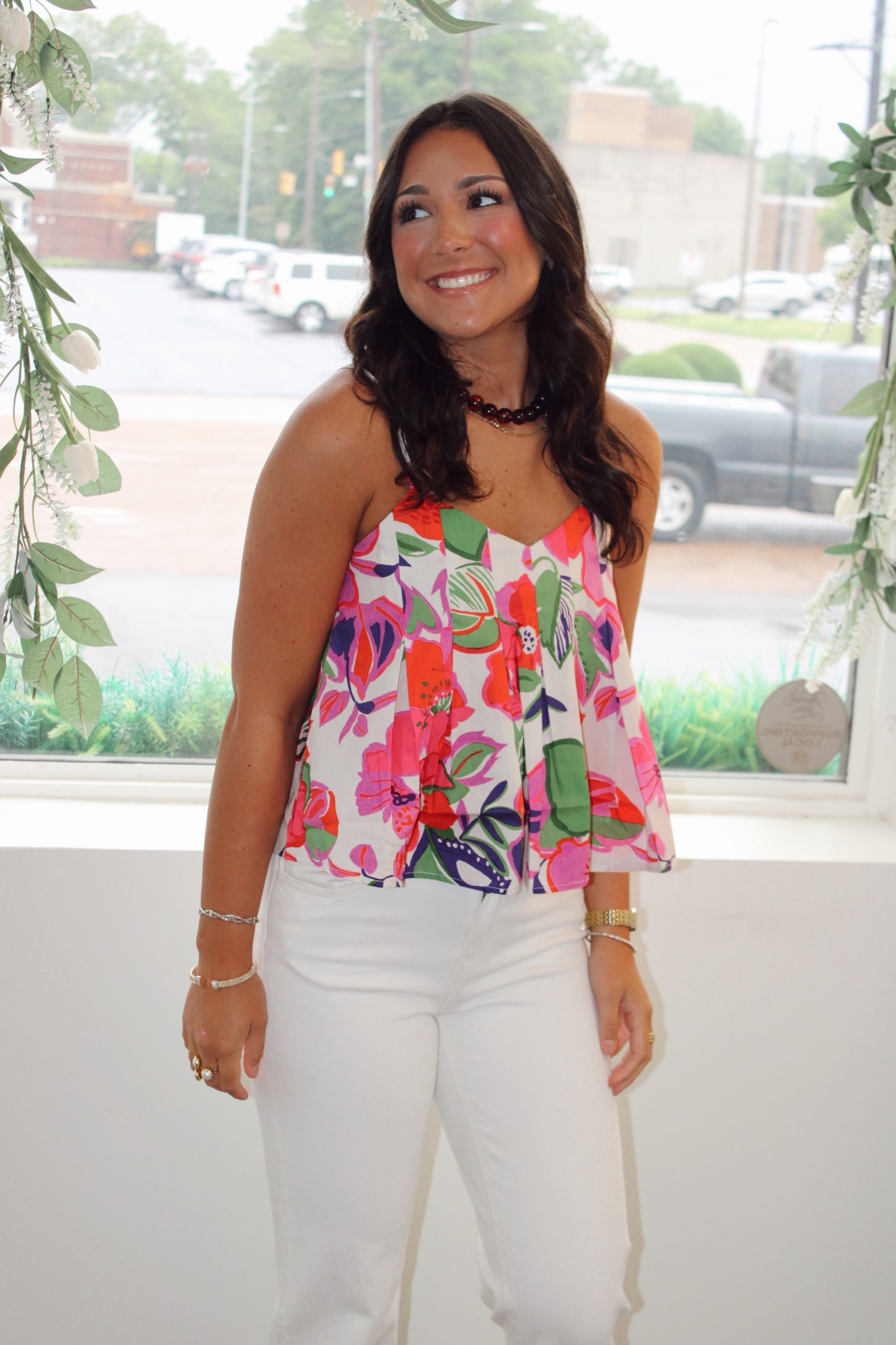 Bora Bora Printed Floral Tank