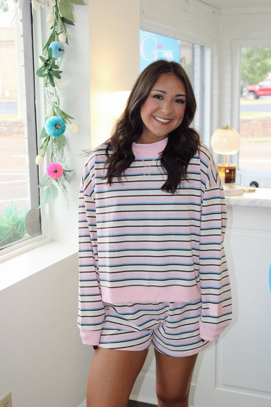 Allie Brooke Mock Neck Matching Set