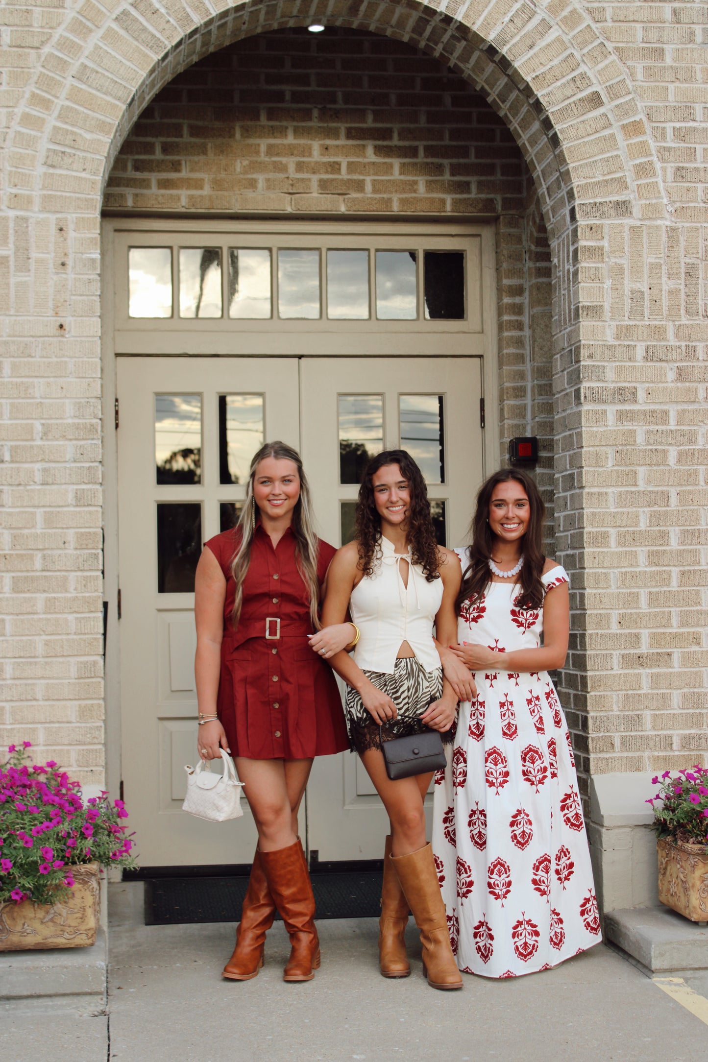 Mia Belted Mini Dress in Burgundy