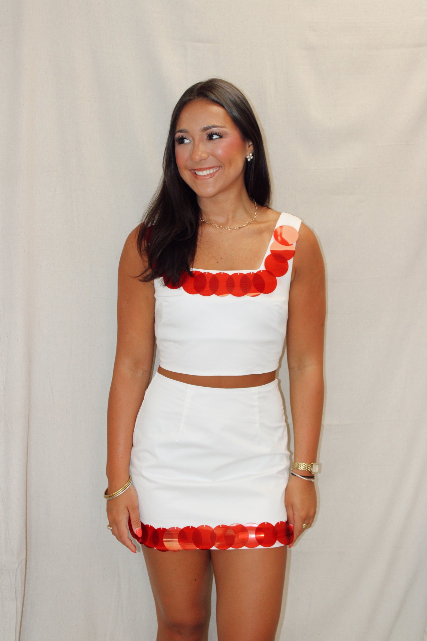 Bella Bold Sequin Trim Detail Matching Set