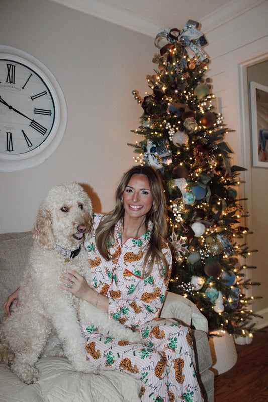 Tigers and Champagne Long Sleeve PJs