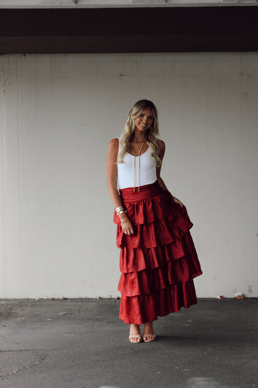 Allie Tiered Maxi Skirt