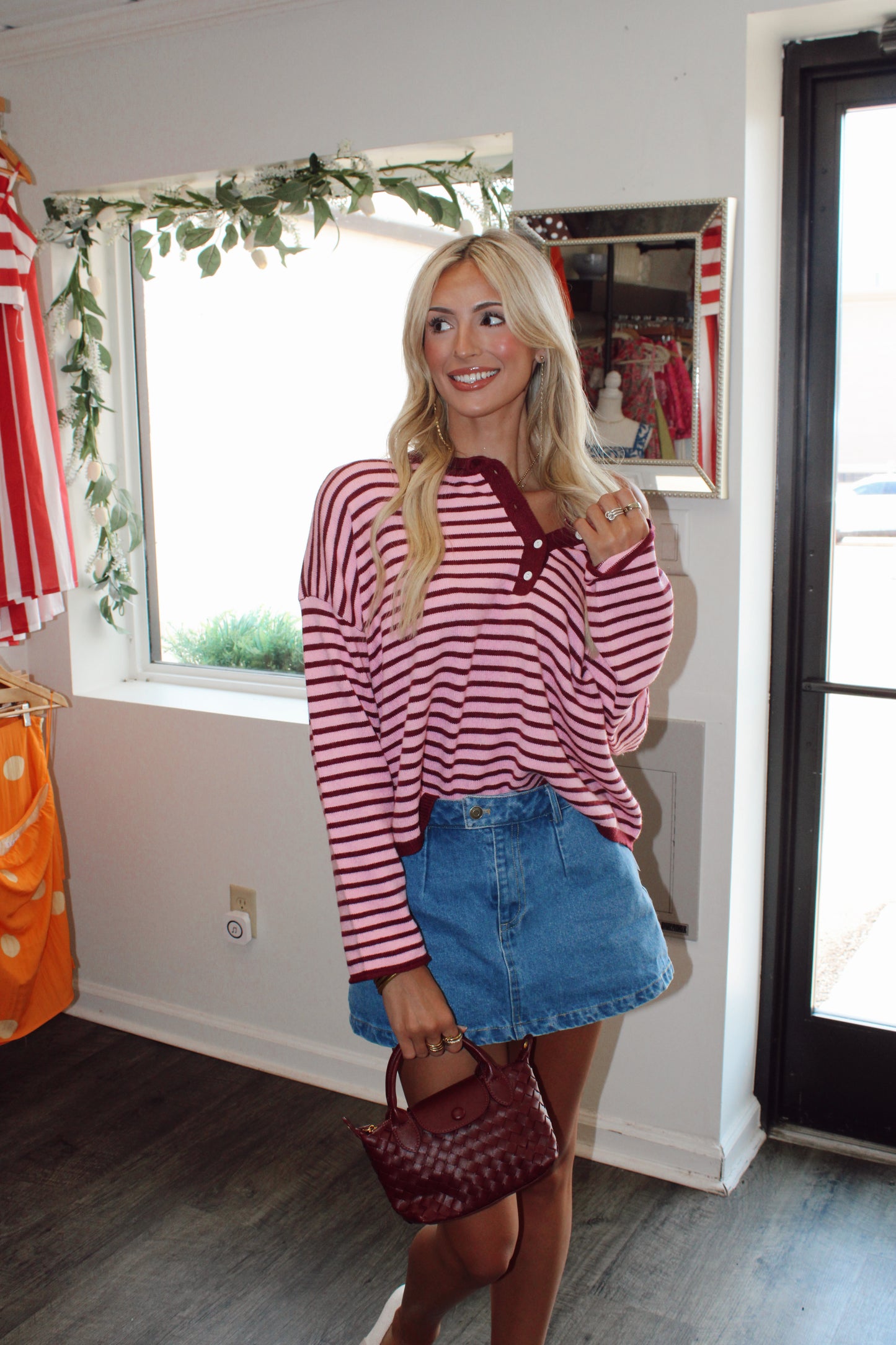 Harper Striped Henley