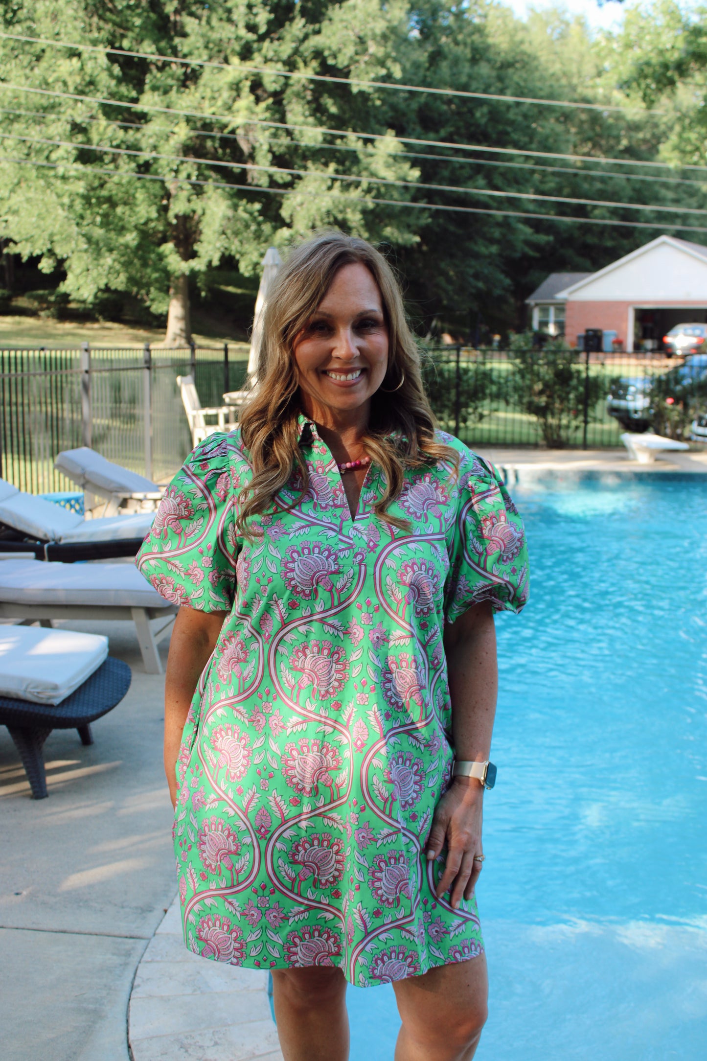 Peyton Paisley Print Mini Dress