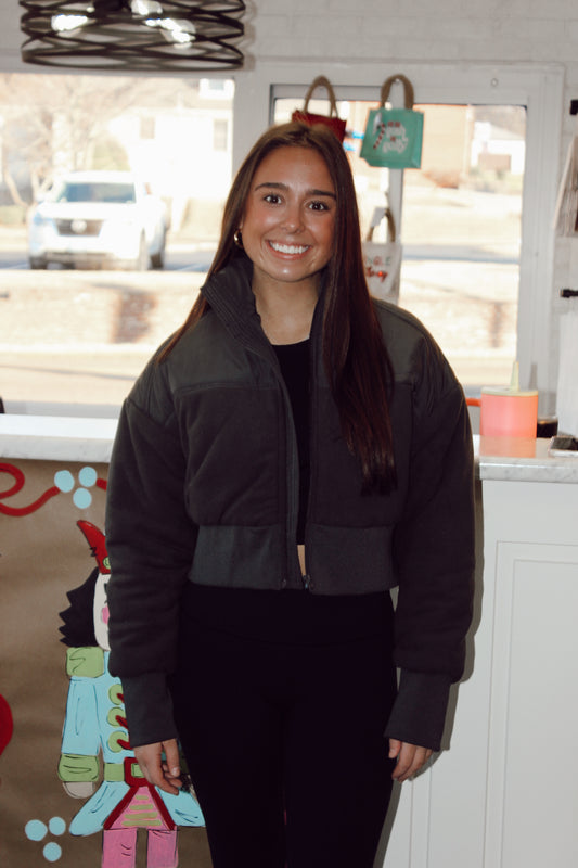 Fleece Crop Jacket