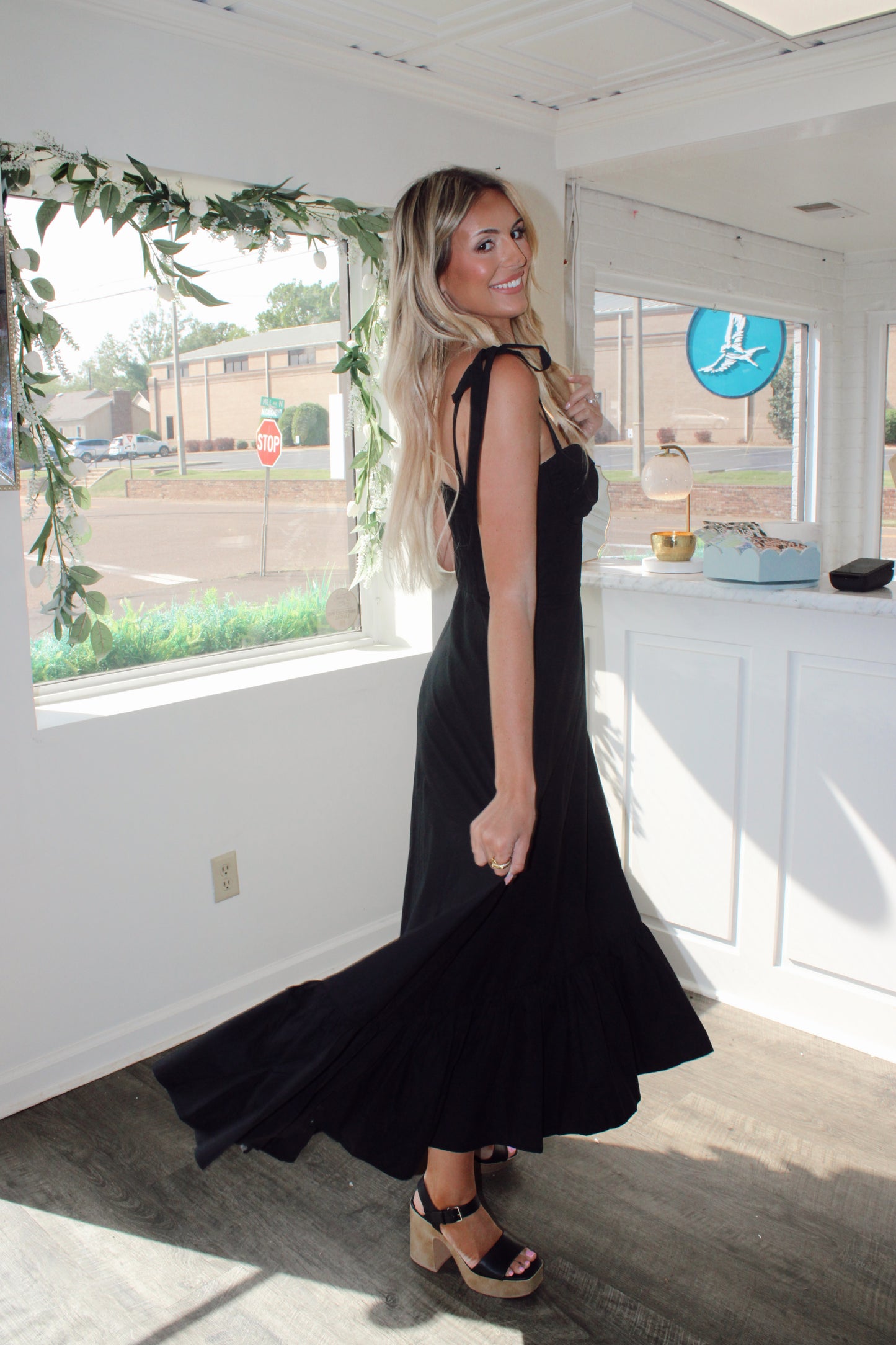 Lonnie Ruched Detail Maxi Dress