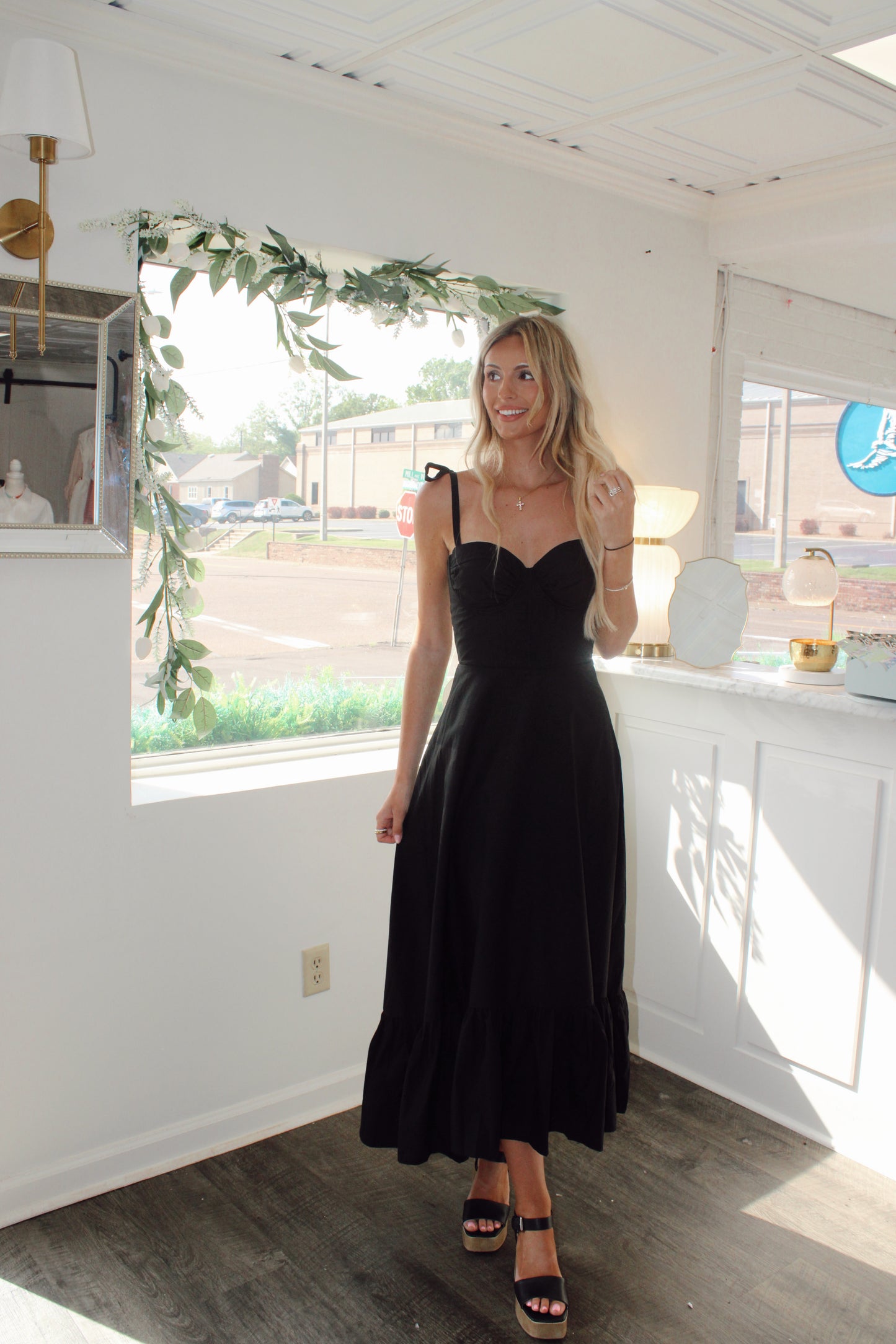 Lonnie Ruched Detail Maxi Dress