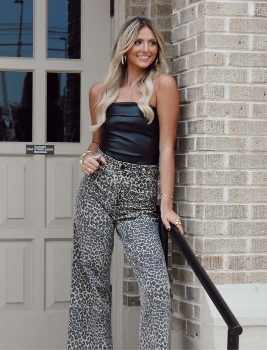 Miou Muse Leopard Jean
