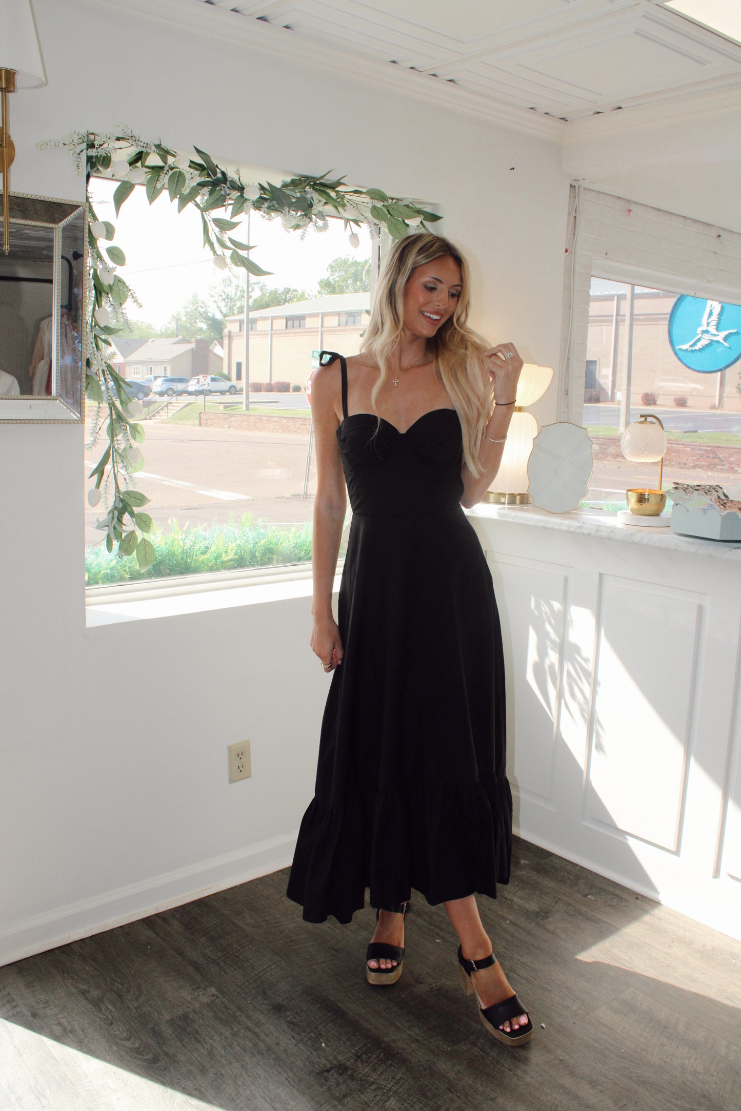 Lonnie Ruched Detail Maxi Dress