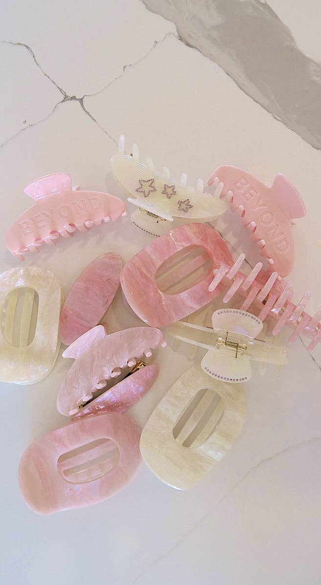 Pink Crushed Rounded Claw