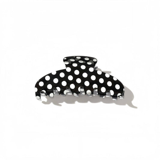 Black and White Polka Large Claw