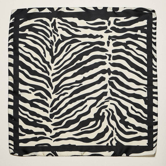 Abstract Animal Print Square Bandana Scarf