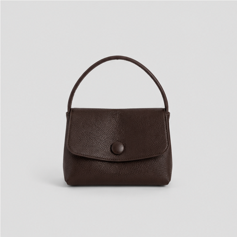 Mini Flap Bag in Chocolate