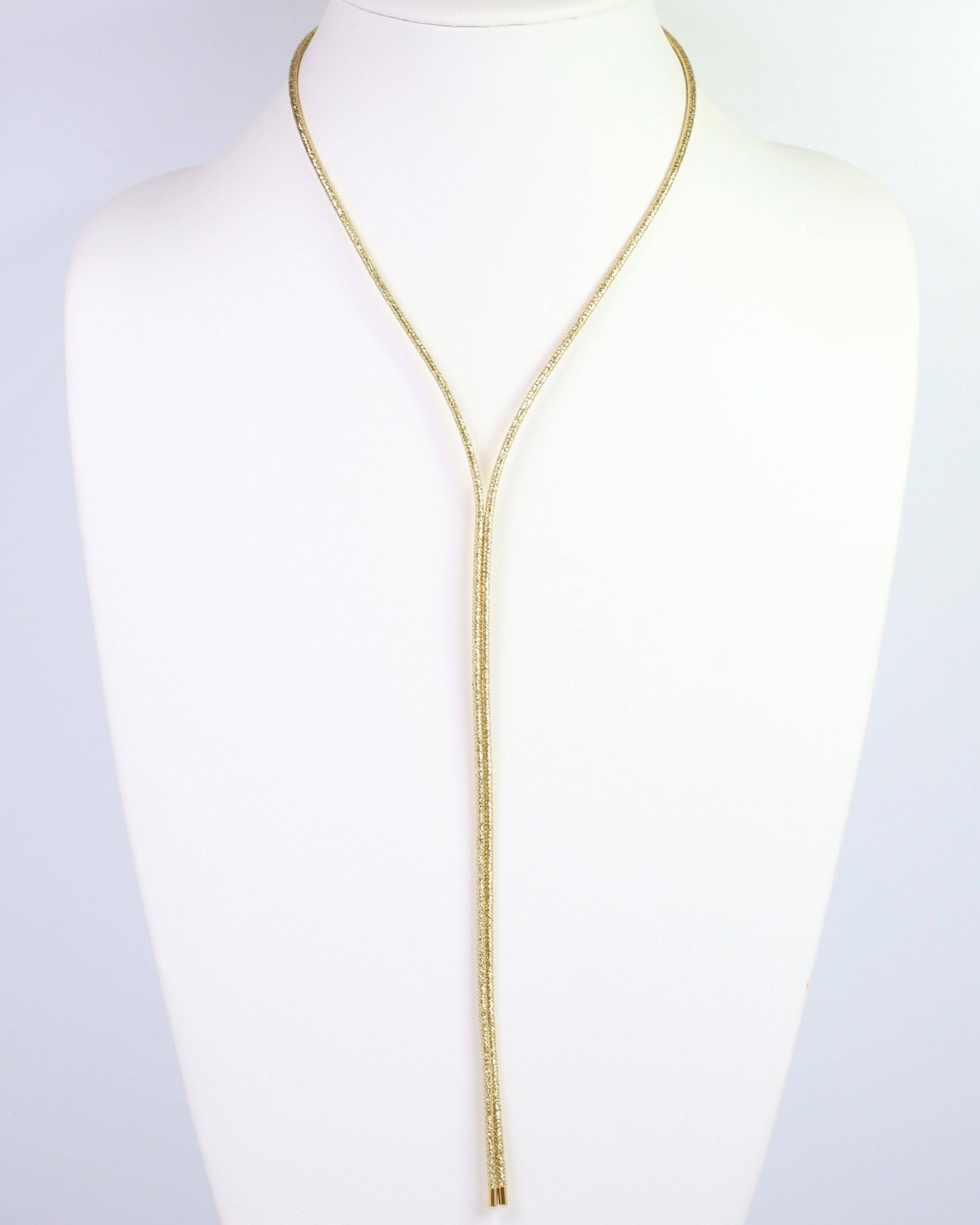Magnetic Cord Necklace Gold